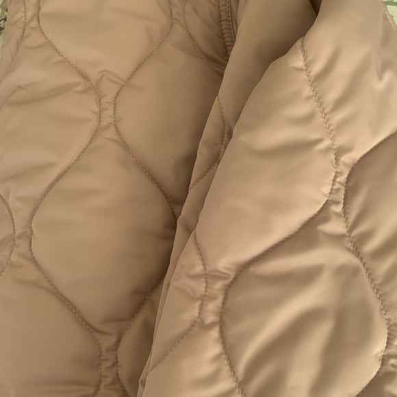 Old Navy quilted puffer, bomber jacket, light pink mauve pocket zip up packable - Picture 12 of 12